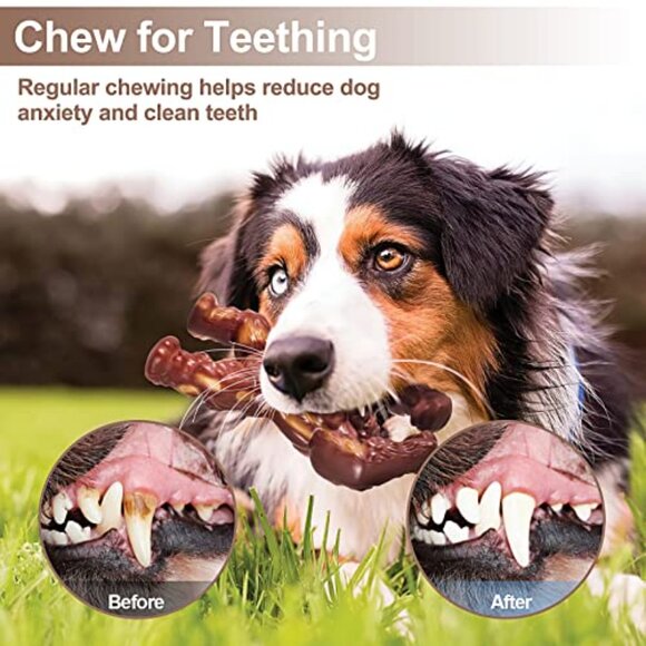Indestructible Dog Chew Toy Heavy Duty Nylon Beef Flavor Aggressive Chewers - Picture 6 of 7